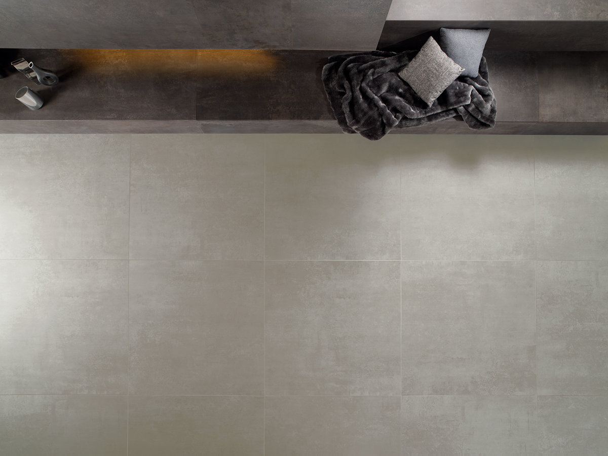 CERAM STEEL ARGENTO MOSAIC 30x30x1 CM